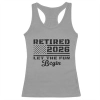 Retirement 2026 Racerback Tank Top Cool Retired Gift American Flag