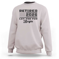 Retirement 2026 Sweatshirt Cool Retired Gift American Flag