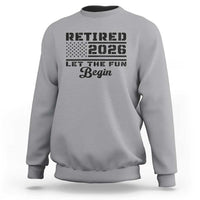 Retirement 2026 Sweatshirt Cool Retired Gift American Flag