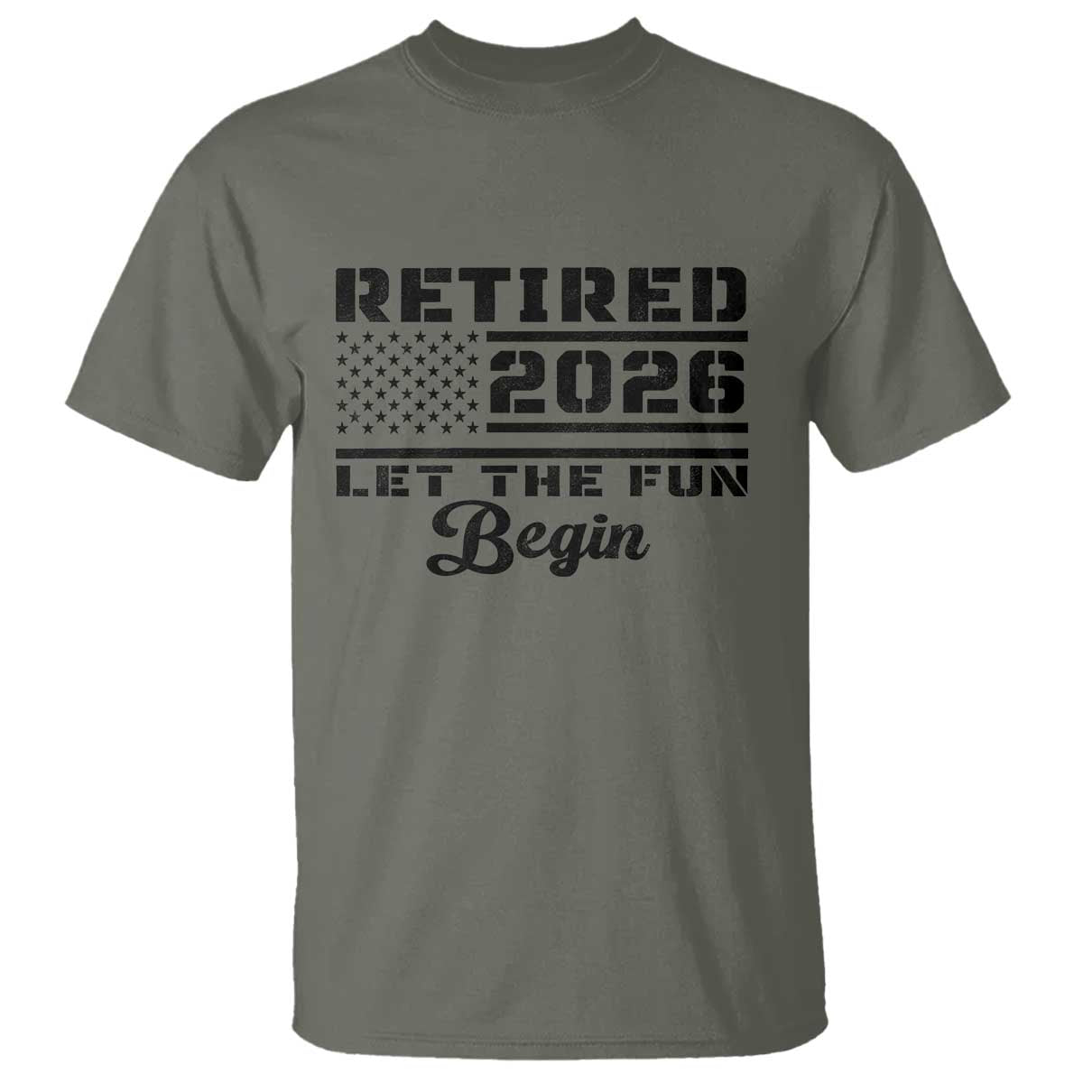 Retirement 2026 T Shirt Cool Retired Gift American Flag