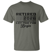 Retirement 2026 T Shirt Cool Retired Gift American Flag