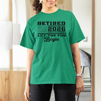 Retirement 2026 T Shirt For Women Cool Retired Gift American Flag