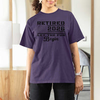 Retirement 2026 T Shirt For Women Cool Retired Gift American Flag