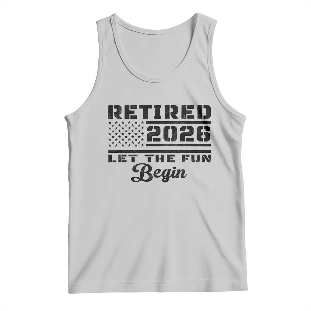 Retirement 2026 Tank Top Cool Retired Gift American Flag