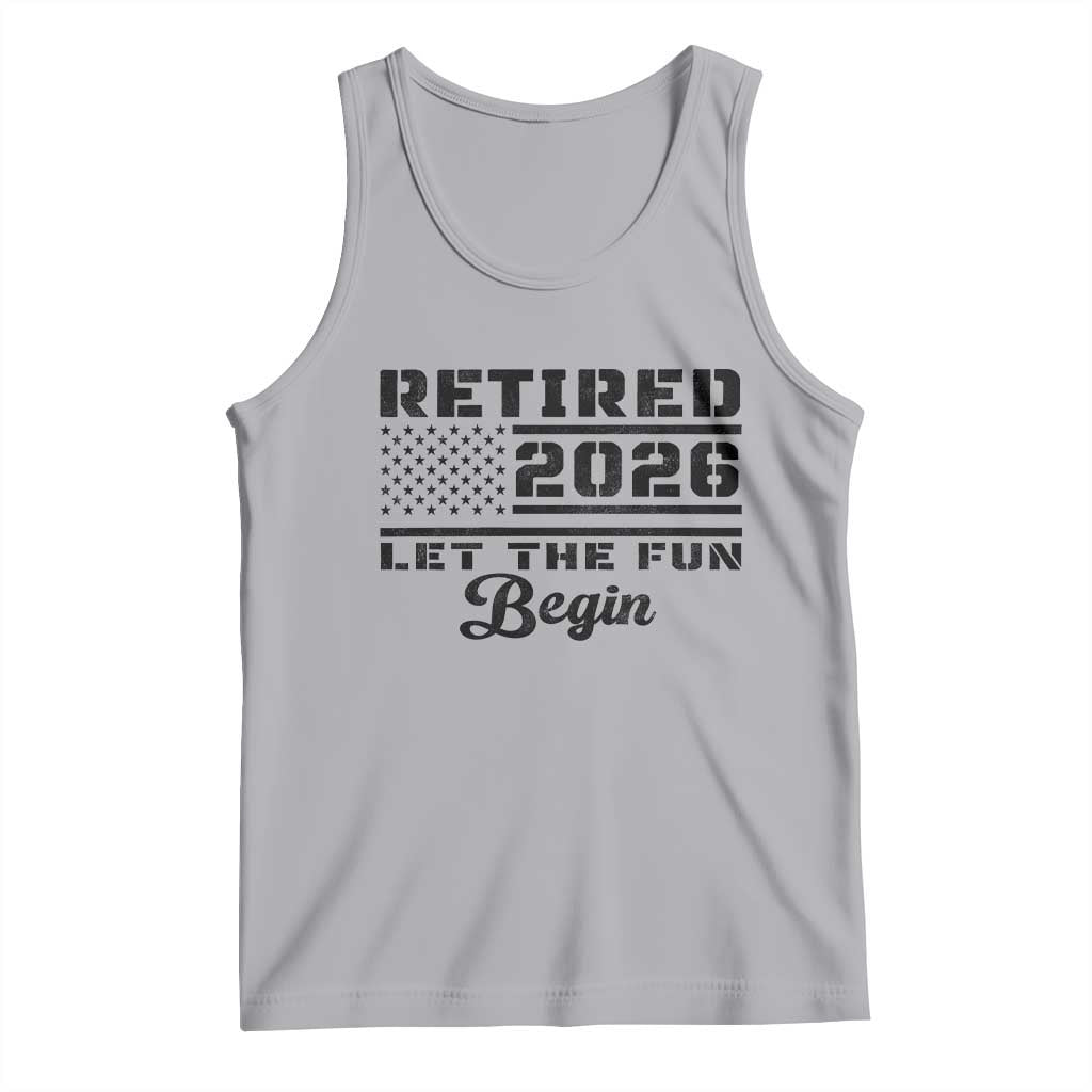 Retirement 2026 Tank Top Cool Retired Gift American Flag