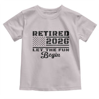 Retirement 2026 Toddler T Shirt Cool Retired Gift American Flag