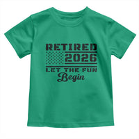 Retirement 2026 Toddler T Shirt Cool Retired Gift American Flag