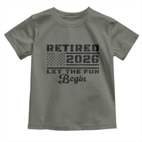 Retirement 2026 Toddler T Shirt Cool Retired Gift American Flag