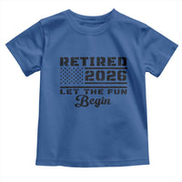 Retirement 2026 Toddler T Shirt Cool Retired Gift American Flag