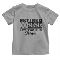 Retirement 2026 Toddler T Shirt Cool Retired Gift American Flag