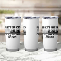 Retirement 2026 Tumbler Cup Cool Retired Gift American Flag