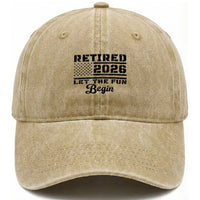 Retirement 2026 Washed Cotton Baseball Cap Cool Retired Gift American Flag