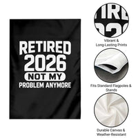Retired 2026 Garden Flag Not My Problems Anymore Farewell Goodbye Gifts for Coworkers