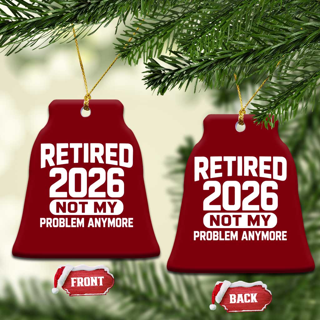 Retired 2026 Ceramic Ornament Not My Problems Anymore Farewell Goodbye Gifts for Coworkers