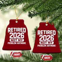 Retired 2026 Ceramic Ornament Not My Problems Anymore Farewell Goodbye Gifts for Coworkers