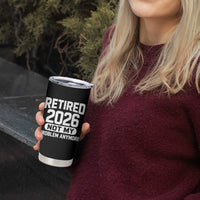 Retired 2026 Tumbler Cup Not My Problems Anymore Farewell Goodbye Gifts for Coworkers