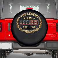 Retirement Gifts For Men 2026 Spare Tire Cover The Legend Has Retired Retired Not My Problems Anymore US Flag