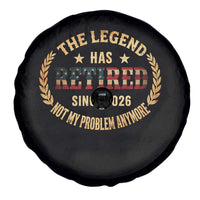 Retirement Gifts For Men 2026 Spare Tire Cover The Legend Has Retired Retired Not My Problems Anymore US Flag