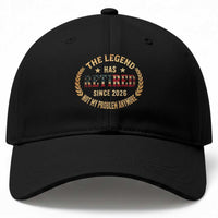 Retirement Gifts For Men 2026 Baseball Cap The Legend Has Retired Retired Not My Problems Anymore US Flag