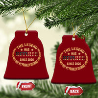 Retirement Gifts For Men 2026 Ceramic Ornament The Legend Has Retired Retired Not My Problems Anymore US Flag