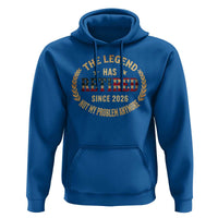 Retirement Gifts For Men 2026 Hoodie The Legend Has Retired Retired Not My Problems Anymore US Flag