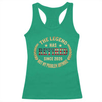 Retirement Gifts For Men 2026 Racerback Tank Top The Legend Has Retired Retired Not My Problems Anymore US Flag