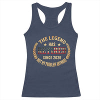 Retirement Gifts For Men 2026 Racerback Tank Top The Legend Has Retired Retired Not My Problems Anymore US Flag