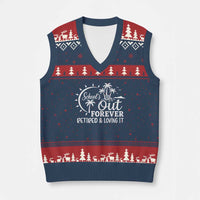 Retired Teacher V-Neck Knit Sweater Vest Schools Out Forever Retirement Teacher Gift