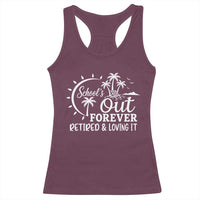 Retired Teacher Racerback Tank Top Schools Out Forever Retirement Teacher Gift