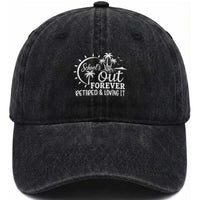 Retired Teacher Washed Cotton Baseball Cap Schools Out Forever Retirement Teacher Gift TS10