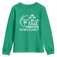 Retired Teacher Youth Sweatshirt Schools Out Forever Retirement Teacher Gift