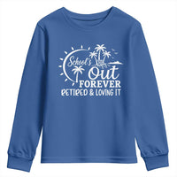 Retired Teacher Youth Sweatshirt Schools Out Forever Retirement Teacher Gift