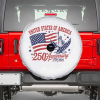 USA 250th Anniversary Spare Tire Cover Land Of The Free USA Patriotic 1776 2026 Statue Of Liberty Eagle Flag