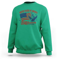 USA 250th Anniversary Sweatshirt Land Of The Free USA Patriotic 1776 2026 Statue Of Liberty Eagle Flag