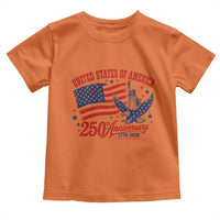 USA 250th Anniversary Toddler T Shirt Land Of The Free USA Patriotic 1776 2026 Statue Of Liberty Eagle Flag