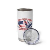 USA 250th Anniversary Tumbler Cup Land Of The Free USA Patriotic 1776 2026 Statue Of Liberty Eagle Flag