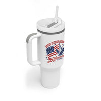 USA 250th Anniversary Tumbler With Handle Land Of The Free USA Patriotic 1776 2026 Statue Of Liberty Eagle Flag