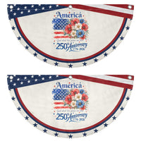 God 250th Anniversary USA Flag Floral Patriotic Fan Flag Freedom 4th of July 250 Years America