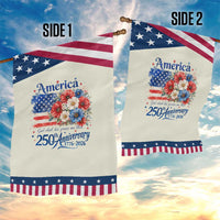 God 250th Anniversary USA Flag Floral Patriotic Garden Flag Patriotic Freedom 4th of July 250 Years America