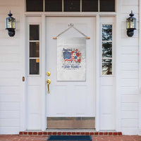USA 250th Anniversary Flag Floral Graphic Garden Flag 250 Years America Patriot 4th of July Patriotism Gift