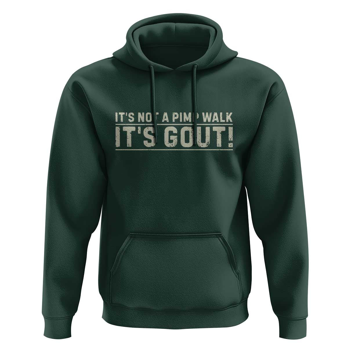 It's Not A Pimp Walk Its Gout Hoodie Funny Old Man Medical Humor Sarcastic
