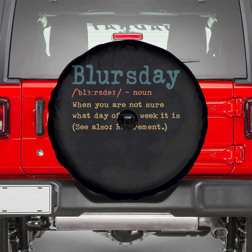 Funny Retired Spare Tire Cover Blursday Retirement Definition Gag Gifts