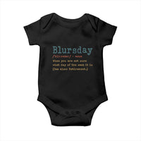 Funny Retired Baby Onesie Blursday Retirement Definition Gag Gifts