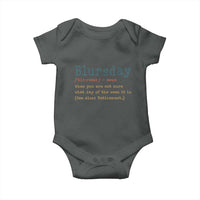 Funny Retired Baby Onesie Blursday Retirement Definition Gag Gifts