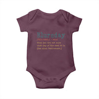 Funny Retired Baby Onesie Blursday Retirement Definition Gag Gifts