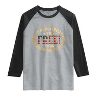Retirement Gift for Husband Raglan Shirt Retired Im Free To Do What My Wife Tells Me Retro US Flag