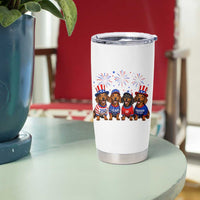 Vintage Patriotic Dachshund 250 Anniversary USA Tumbler Cup Freedom 250 Years Weiner Dog Lovers Dad Mom