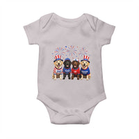 Labrador Retriever Americas 250th Anniversary Baby Onesie 4th July US 250 Years Of Freedom Dog Lovers 1776 2026