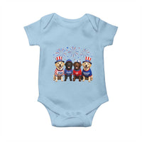 Labrador Retriever Americas 250th Anniversary Baby Onesie 4th July US 250 Years Of Freedom Dog Lovers 1776 2026
