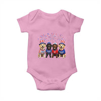 Labrador Retriever Americas 250th Anniversary Baby Onesie 4th July US 250 Years Of Freedom Dog Lovers 1776 2026